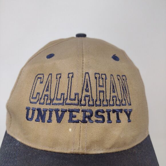 Head To Toe Men's Callahan University Slideback Hat Brown Size A Distressed - Picture 4 of 12